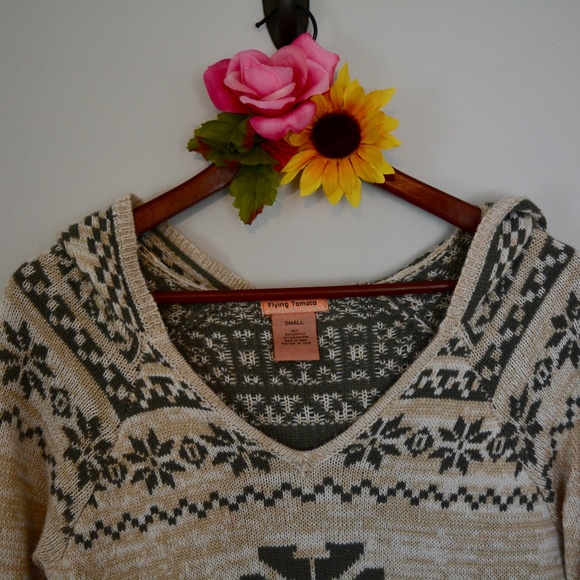 Women's Flying Tomato Fringe Hoodie Sweater - Picture 2 of 7